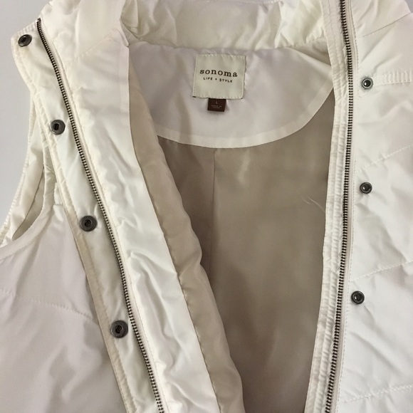 🌸🌸 SOLD 🌸🌸 NWOT Puffy White Vest - Picture 7 of 8